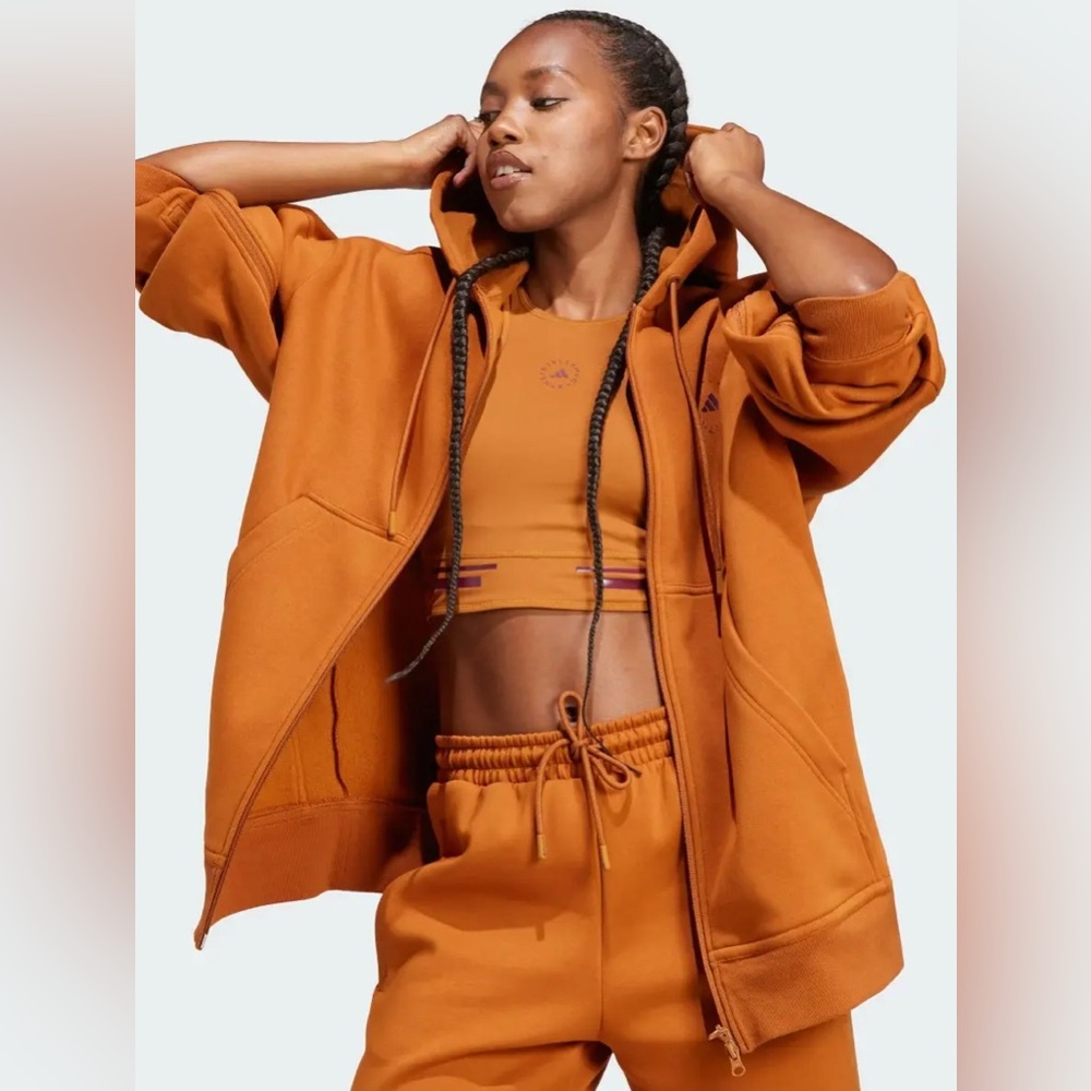 Adidas by Stella McCartney Hoodie- Orange- Size xs